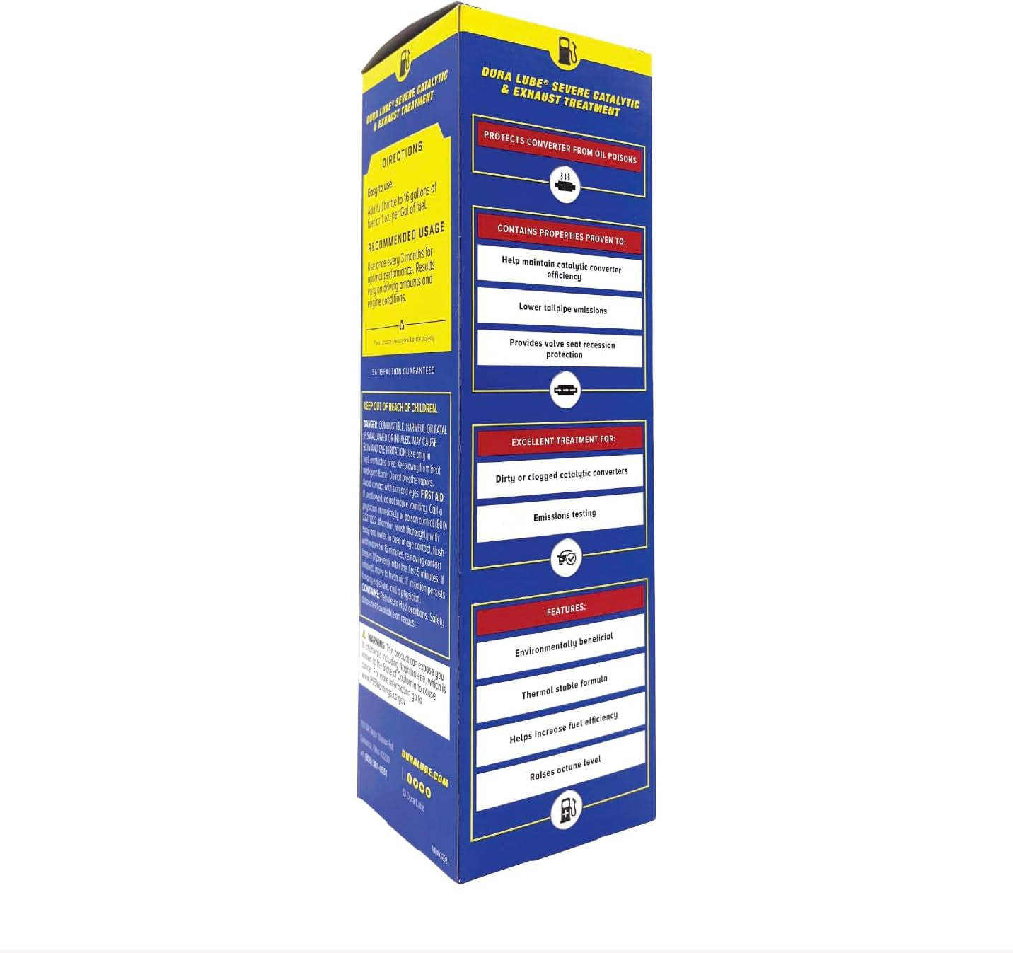 Dura Lube Severe Catalytic and Exhaust Treatment Cleaner Fuel Additive, 16 Fl. Oz., (PN: HL-402409 PDQ3)