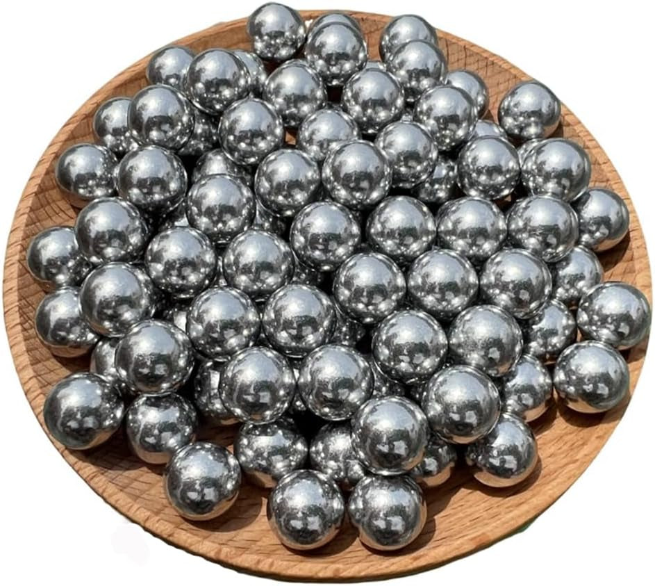 100PCS .43 Cal Paintballs， Airsoft BBS ，0.43 Caliber Solid Aluminum Paintballs,1.8 Grams，Self Defense Balls Suit for PPQ、TPM1、TPM2、T4E、HK 416D、Gen5、Ram