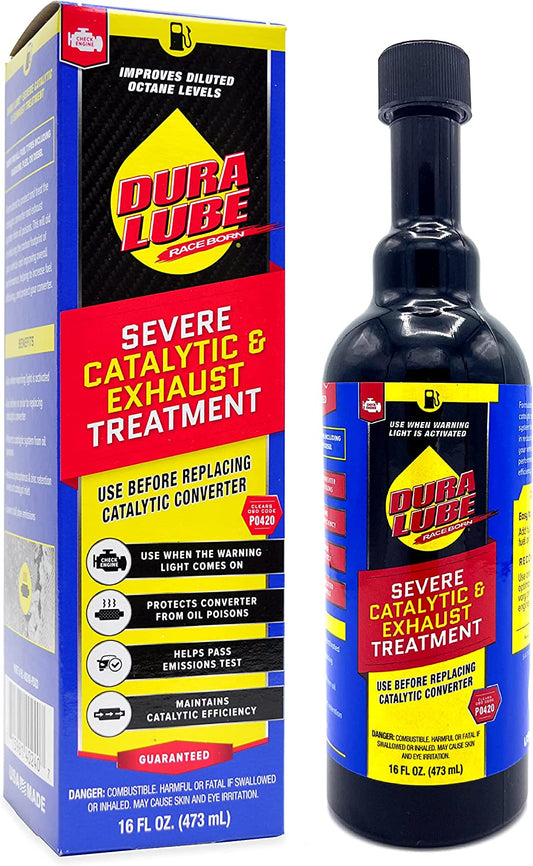 Dura Lube Severe Catalytic and Exhaust Treatment Cleaner Fuel Additive, 16 Fl. Oz., (PN: HL-402409 PDQ3)