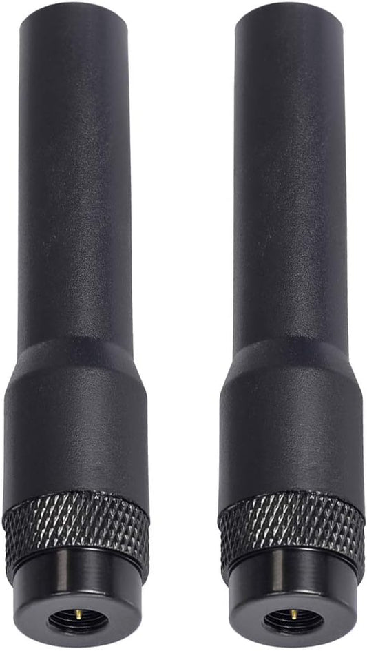 Bingfu Dual Band VHF UHF 136-174Mhz 400-470Mhz Ham Radio Antenna Handheld Two Way Radio SMA Male Soft Antenna 2-Pack for Icom Yaesu Vertex Ham Radio Walkie Talkie Standard Horizon Marine VHF Radio